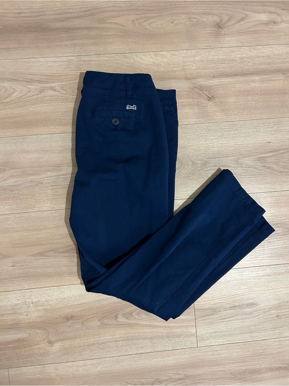 Lacoste Navy Blue Women's Straight Leg Trousers